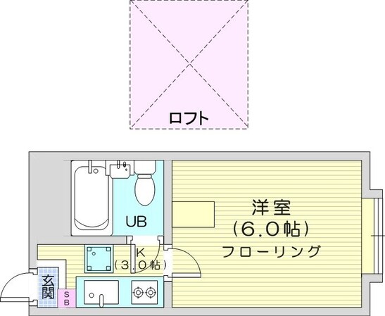 西１１丁目駅 徒歩10分 3階の物件間取画像